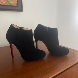 Christian Louboutin Black Ankle Boots